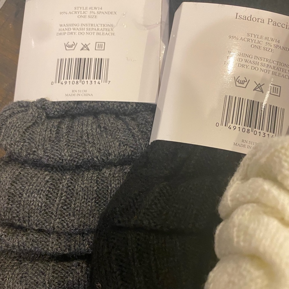 🍂3 Pairs Knit Rib Leg Warmers - Picture 3 of 3